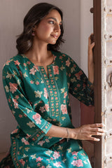 Teal Orchard Kurta