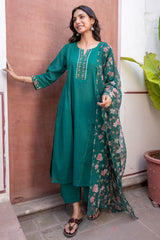 Teal Berry Kurta