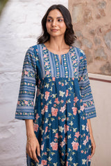 Cobalt Orchard Kurta