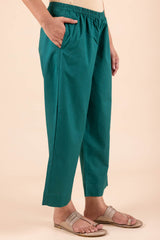 Teal Cambric Trousers