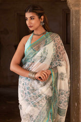 Buta Printed Doria Saree