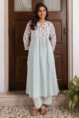 Blush Blue Cotton Kurta