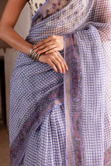 Checks Doria Saree