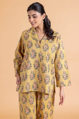Mustard Buti Pajama Set