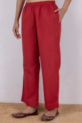 Maroon Cambric Trousers
