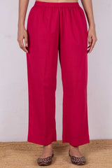 Rani Pink Cambric Trousers