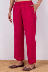 Rani Pink Cambric Trousers