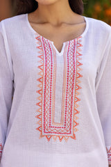 White Dobby Kurta