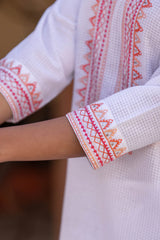 White Dobby Kurta