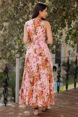 Plush Pink Wildflower Dress