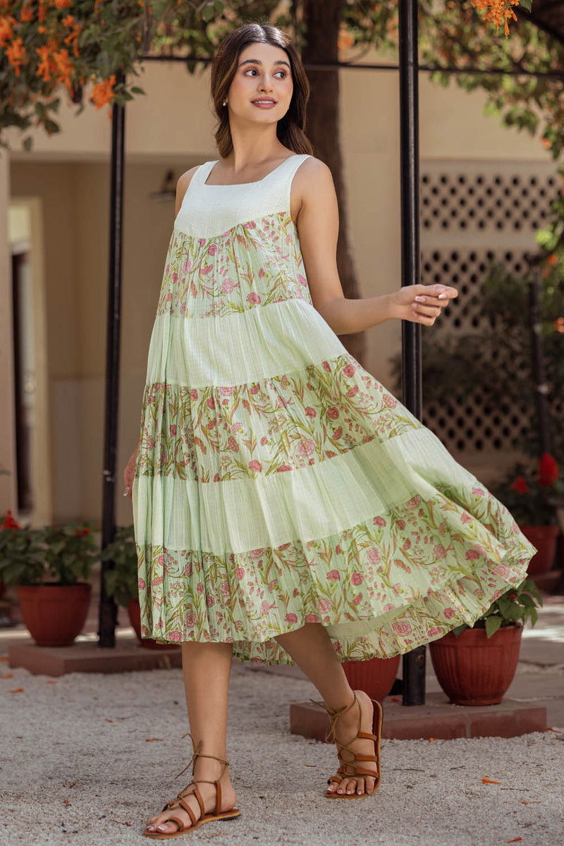 Pistachio Carnation Dress