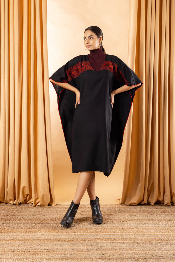 Black Baja Poncho