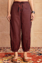 Uneven Striped Afghani Trousers