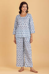 Grey Booti Pajama Set