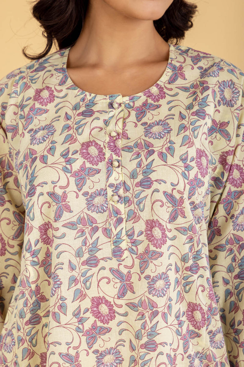 Yellow Butterfly Kaftaan