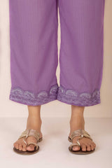 Lilac Striped Trouser