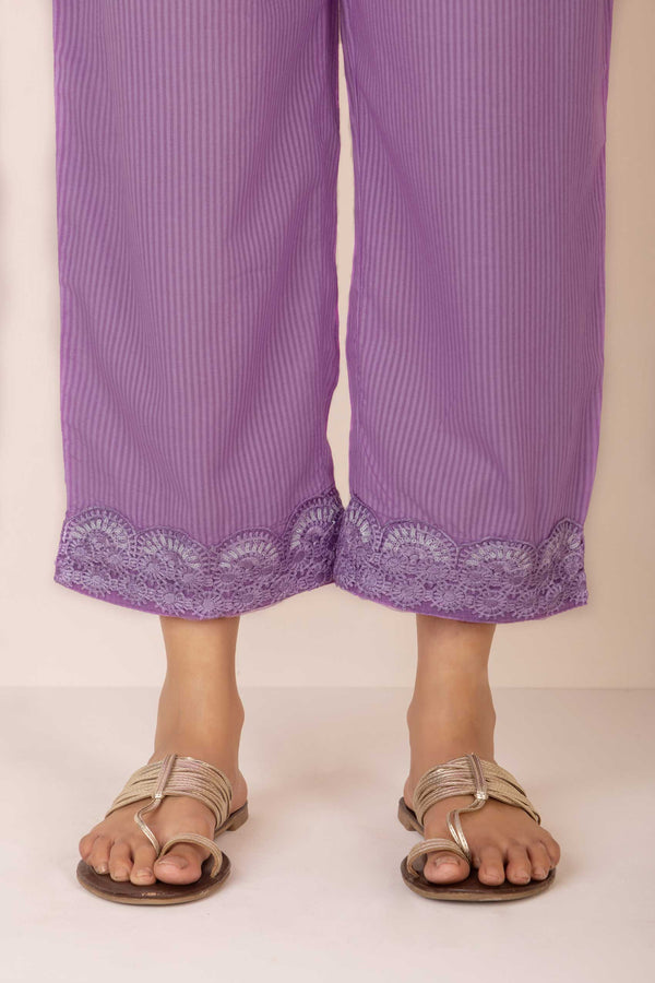 Lilac Striped Trouser