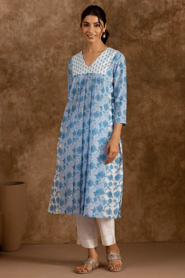 Tropical Blue Kurta