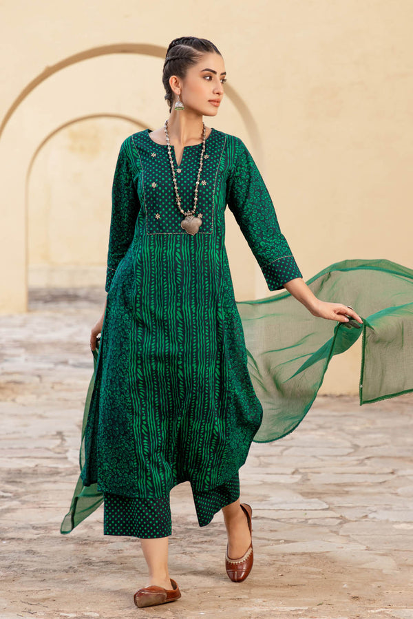 Harit Mixed Print Kurta
