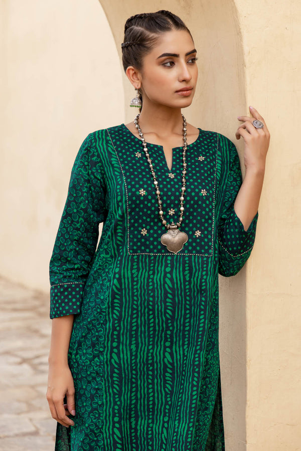 Harit Mixed Print Kurta
