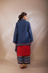 Blue Woollen Coat