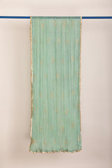 Polka Dotted Chiffon Dupatta