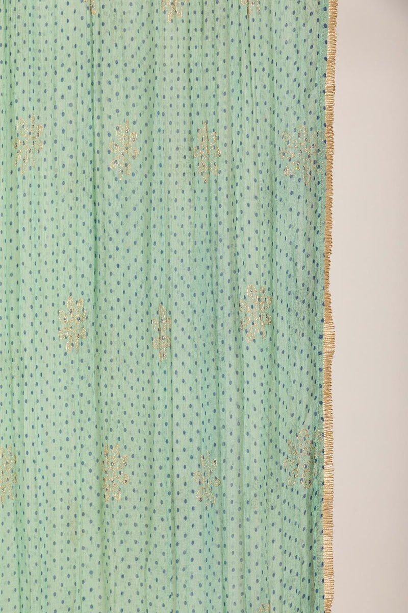 Polka Dotted Chiffon Dupatta