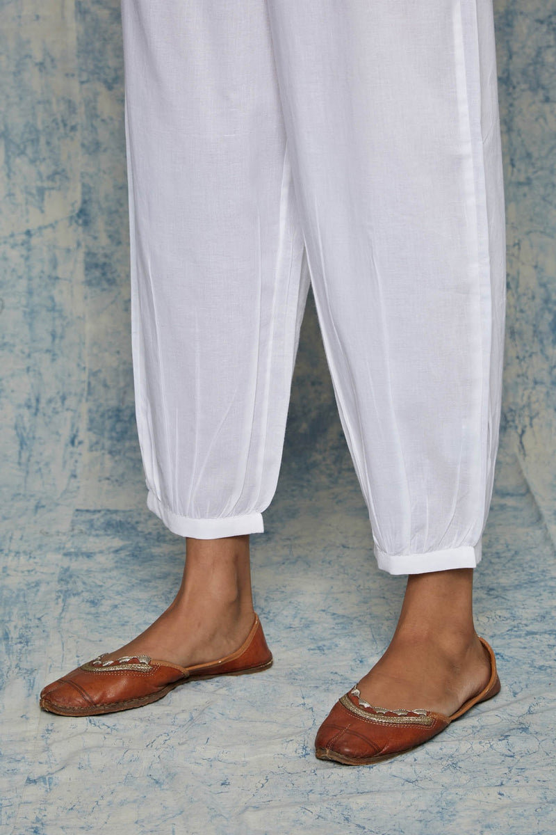 White Afghani Pants
